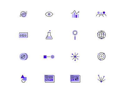 Stellar Site Icons blockchain crypto iconography icons illustration