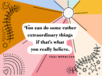 Toni Morrison hand lettering illustration lettering line art quotes toni morrison