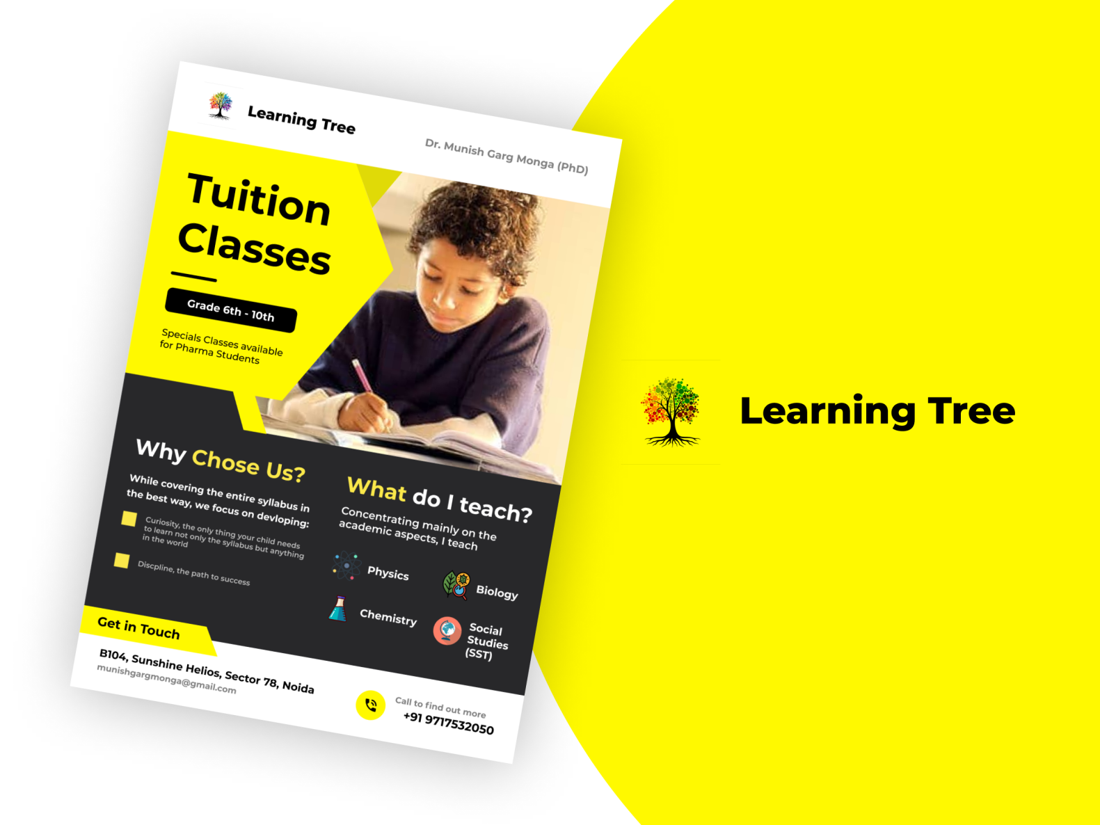 Learning Tree Tuition Classes Co. by Lakshya Pratap Monga on Dribbble