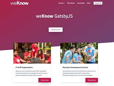 weKnow Inc Webbsite Redesign