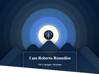 Personal Brand concept blue css3exp portfolio