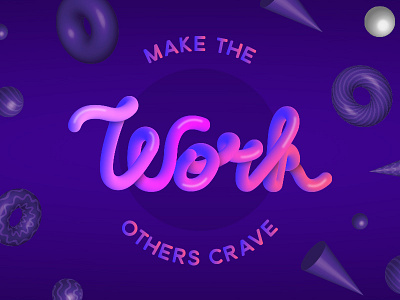Make the work others crave evgeniya dominic righini brand illustrator typography
