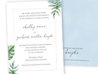 Boyd Wedding Invitation