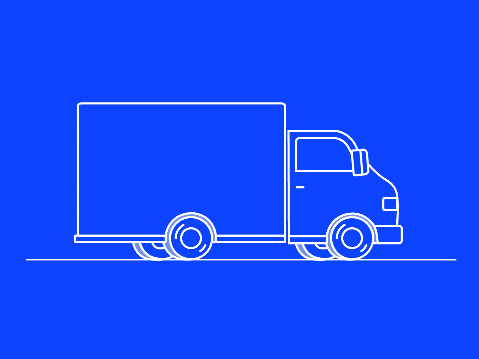 Transport Truck Animation - It Services India animation branding graphic design logo ui