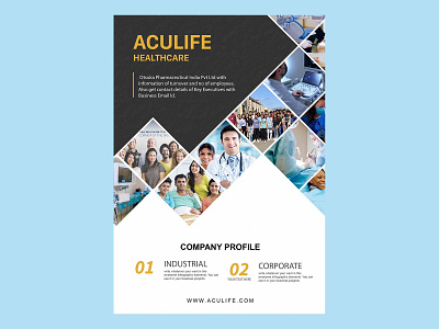 Aculife healthcare book cover graphic design