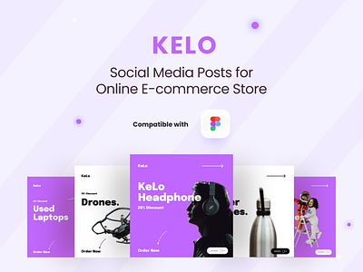 kelo online e-commerce store graphic design