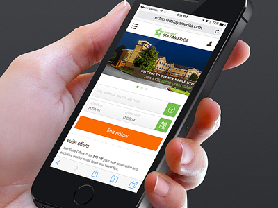 Extended Stay America - Mobile Website booking checkin hotel mobile travel ux visual design website