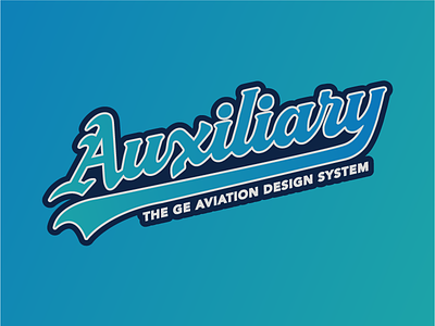 Auxiliary Sports branding illustration logo typography vector