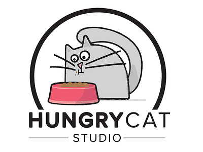 HungryCat Studio branding design illustration logo vector