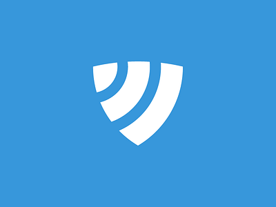 BluePoint alert blue branding identity logo security shield wifi wireless