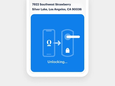 Unlock animation animation app home house lock process safety tour ui unlock