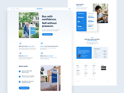 Page layout brand design landing layout real estate rounded corners web