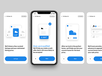 Product onboarding app flow form home house illustration onboarding product questions real estate ui