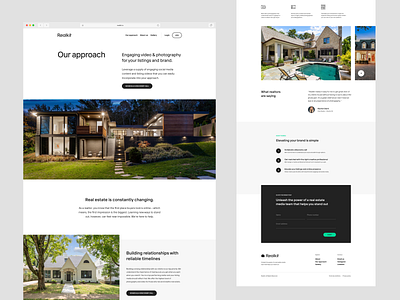 Realkit page layouts layout page real estate web web design website