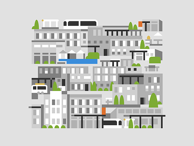 City city illustration lowfi pixel real estate transport urban