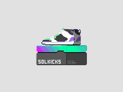 Pixel kicks 8bit illustration nft pixel pixel art retro shoebox shoes sneaker art sneakers