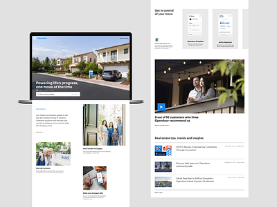 Homepage layout experiments brand grid hero home house landing page layout real estate typography ui web web design whitespace