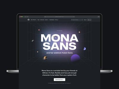 Mona Sans - hero exploration