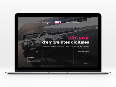 IRIS Rebranding agency grid homepage redesign