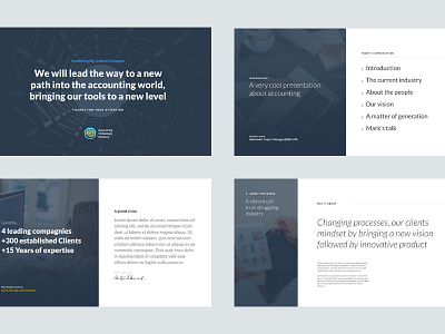 Slides Templates blue lato presentation slides