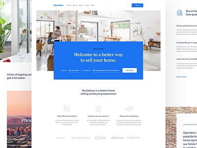 Homepage layout by Nicolas Solerieu on Dribbble