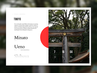 Visual journal layout tokyo travel voyage