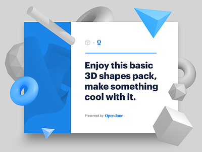 3D shapes pack