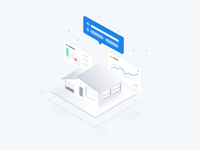 Home value 2d data estate home house illustration iso isometric layers sketch