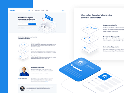 Landing page design