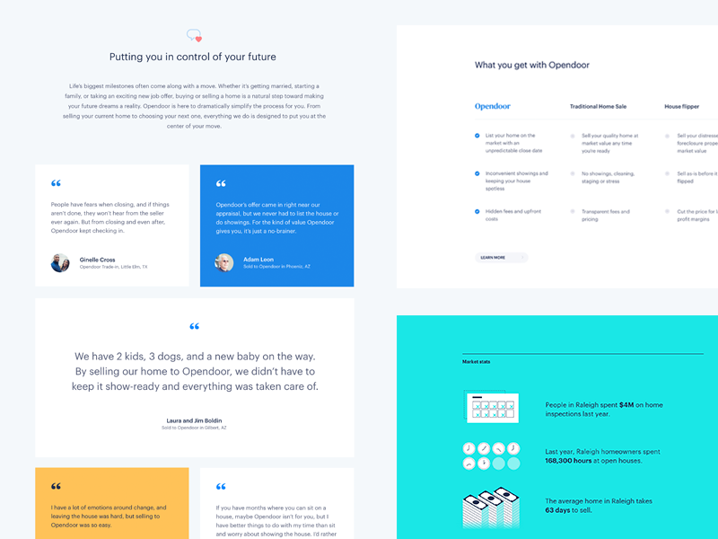 New colors and elements by Nicolas Solerieu for Opendoor Design on Dribbble