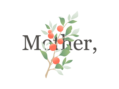 Mother's day thing card georgia illustration mom plant simple