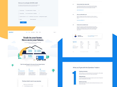 Trade In page clouds form illustration landing pages product truck web