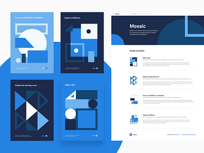 Design principles blue design geometry illustration layout mosaic opendoor product system ui