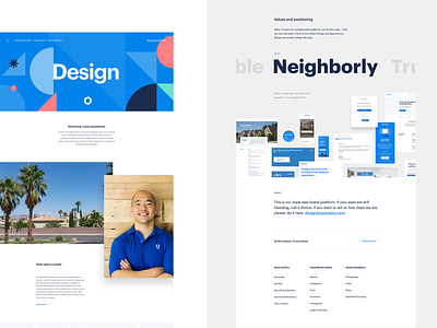 Visual explorations blue design layout opendoor product ui web