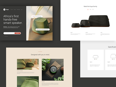 Smart Kaya website 3d brand landing landing design layout product web website