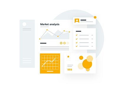 Market Analysis app dashboard design landing layout product strategy ui