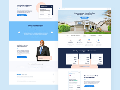 Opendoor home loan branding design icon landing page opendoor product ui web web design