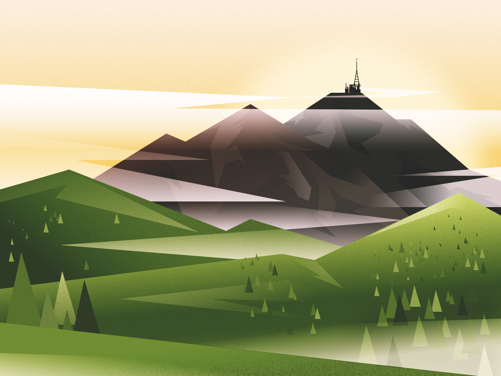 Mount Diablo By Nicolas Solerieu On Dribbble   Artboard 4x 