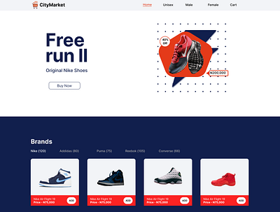E-commerce Website - City Market branding e commerce graphic design ui