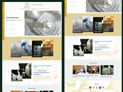 Ceramic Web Interface Design branding ceramic website graphic design illustration typography ui ux vector web app website