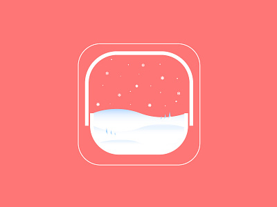 Snow colors design gradient illustration logo nature snow vector