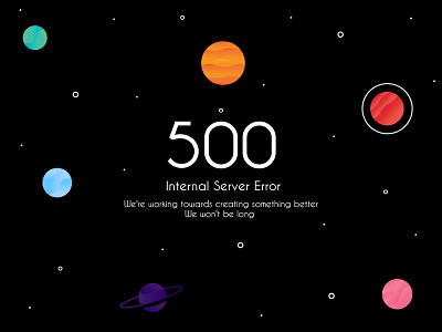 500 Galaxy Error 500 design error galaxy illustration space