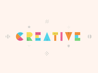 Creative branding color creative design lettering type typography