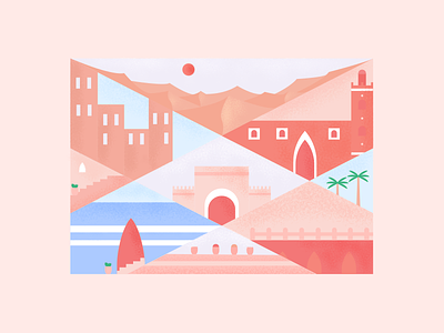 Moroccan Theme 2 art color design illustration morocco texture theme traditional