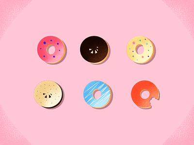 Delicious Donuts art color delicious design donuts illustration tasty texture
