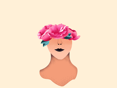 Lady Flower Filter art color design filter flower girl illustration plant texture women