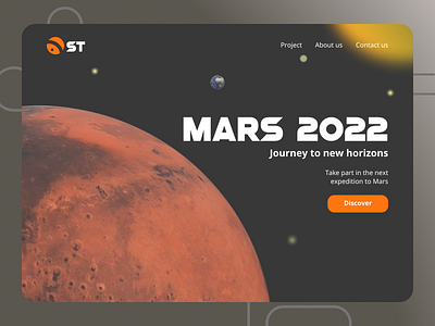 Mars 2022 design figma home landing page page ui ux website