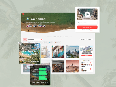 Nomadlist - Copy existing website