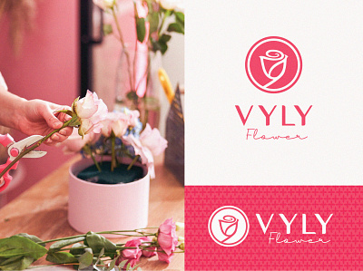 VYLY Flower logo brand identity branding design logo logo concept logotype