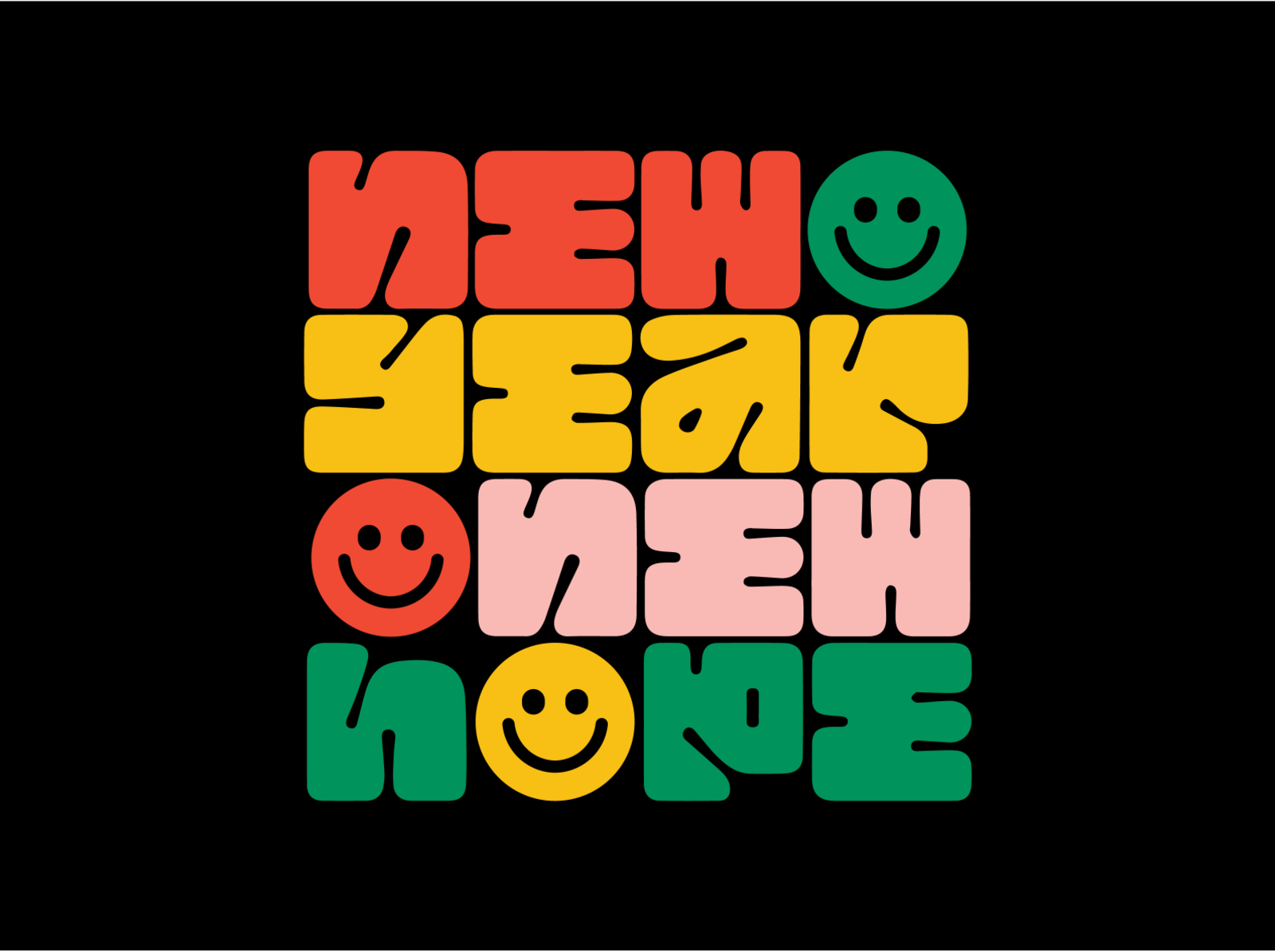 2021 2020 2021 cute design fun icon illustration new year new years eve smile type typography vector
